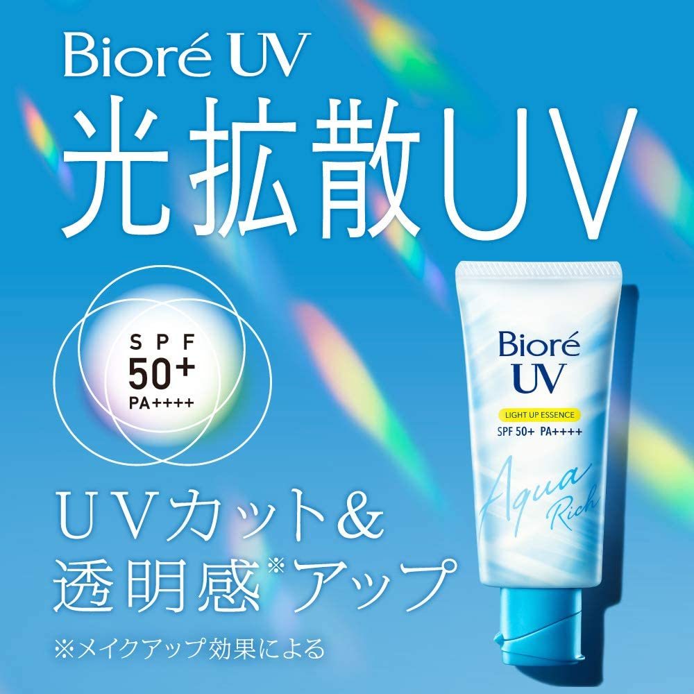 Biore UV Aqua Rich Light Up Essence SPF50+ / PA++++  (光拡散UV)