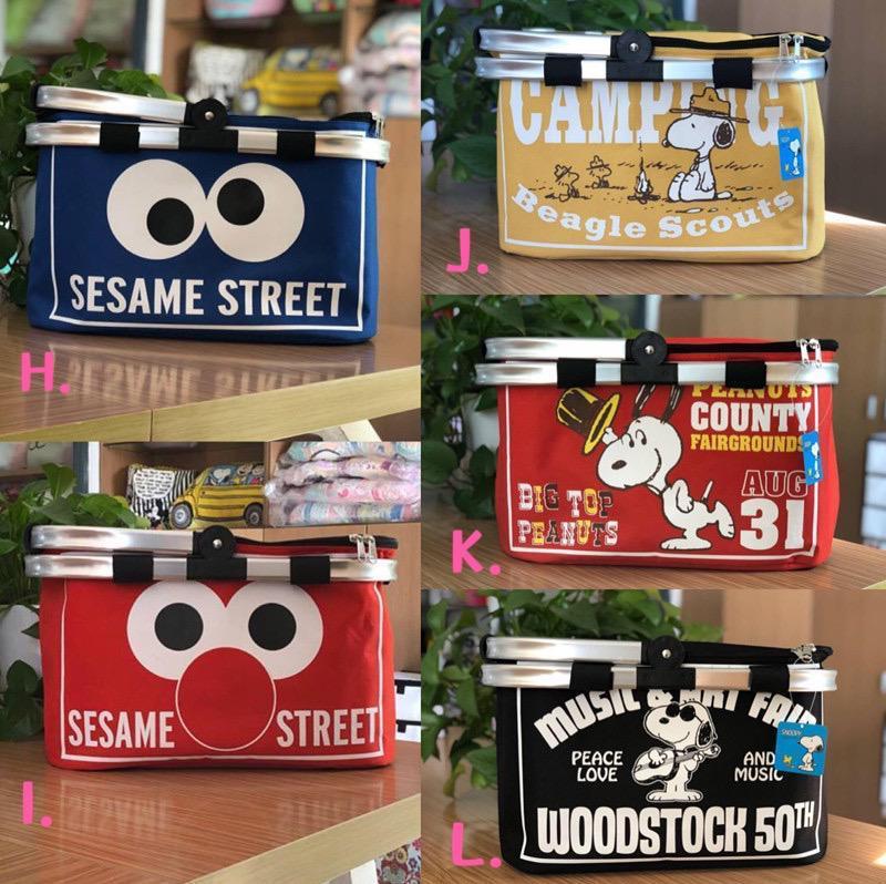 🌟卡通可折疊野餐籃🌟