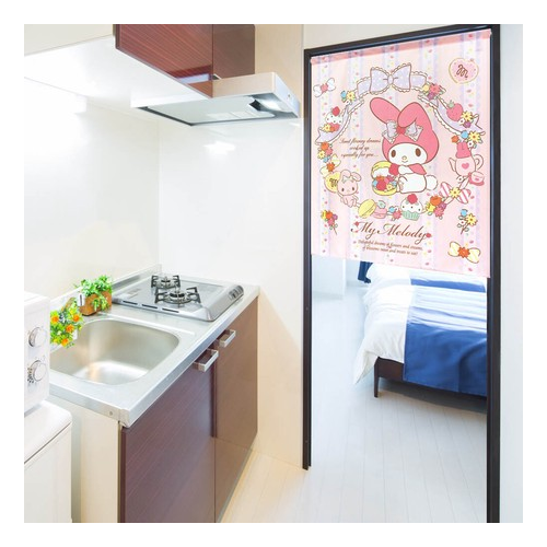 Sanrio My Melody 短門簾 85×90cm  派對 #CM21SD-92217