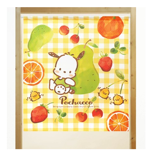 Sanrio PC 狗短門簾 85×90cm  水果市場 #CM21SD-92219