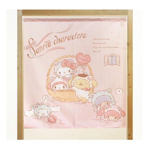 Sanrio 公仔大集合短門簾 85×90cm  貓咪 #CM21SD-92164