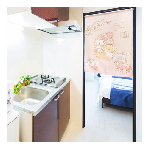 Sanrio 公仔大集合短門簾 85×90cm  貓咪 #CM21SD-92164