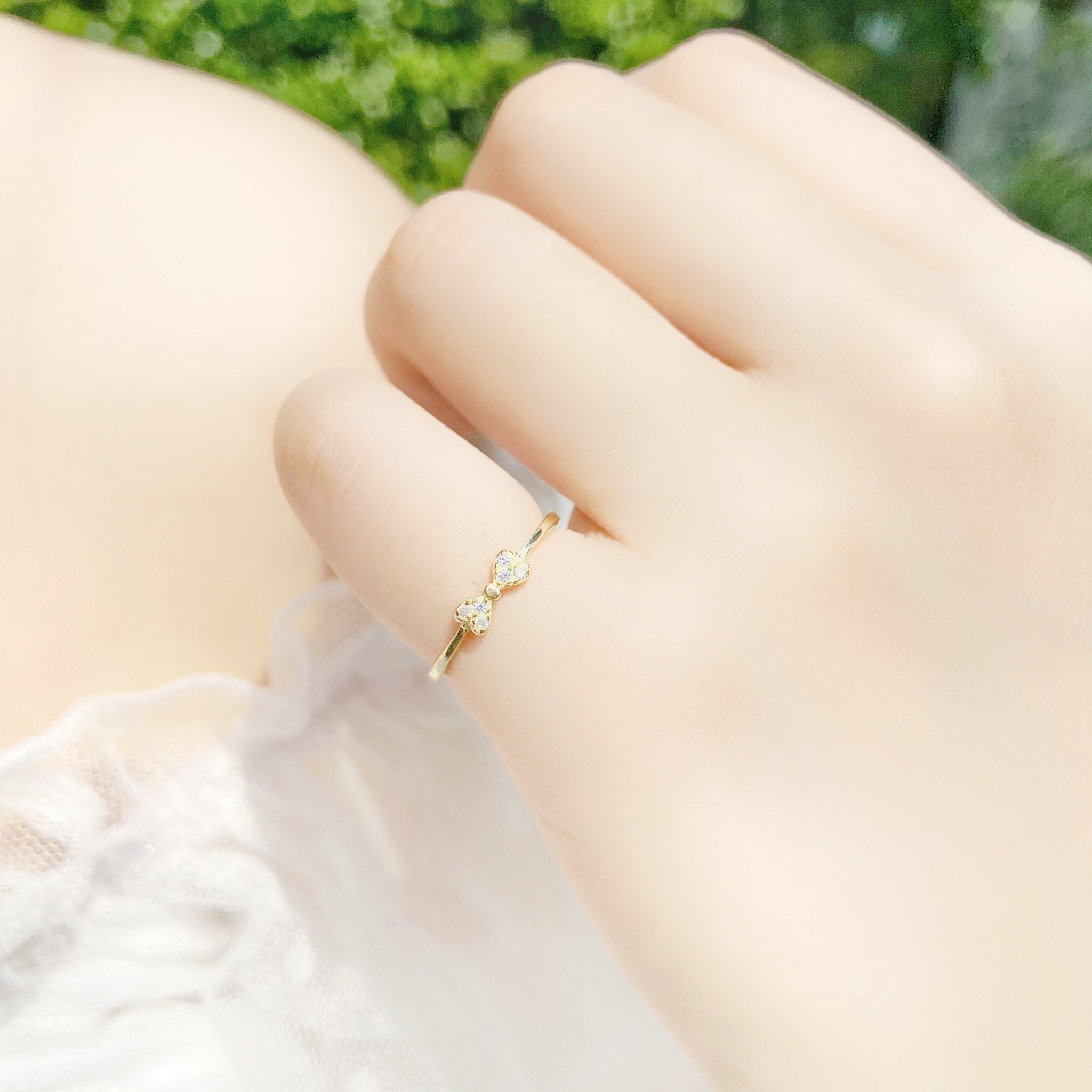 | 925純銀・ 14k金 | 蝴蝶結尾戒| RI0255 |