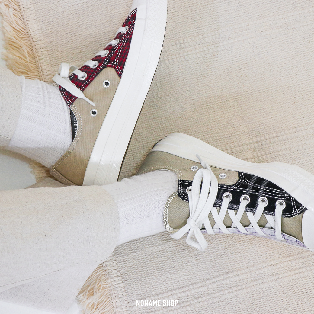 💥出清特價💥 CONVERSE CHUCK TAYLOR 1970  拼接 格紋 低筒 帆布 情侶款