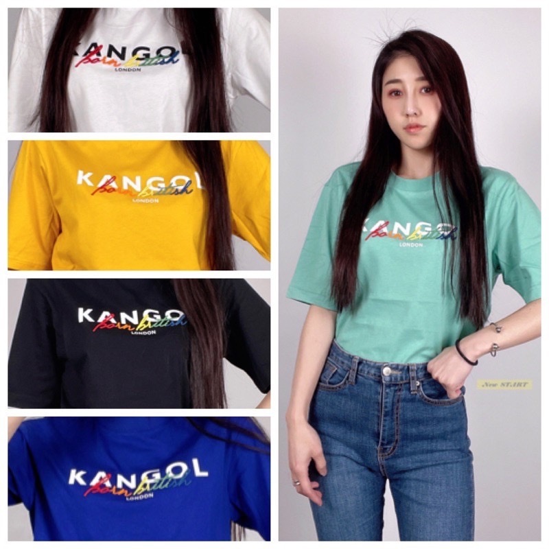 Kangol 袋鼠 彩色草寫疊字 短T 短袖T恤