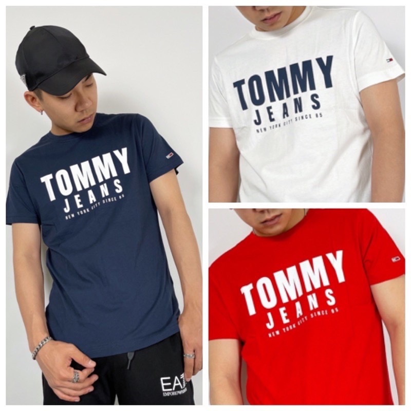 Tommy Jeans 簡約字母 有機棉 短袖T恤 短T