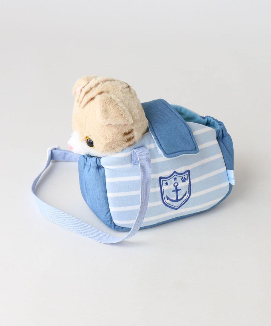 Usamomo 萌兔桃桃 家家酒配件【一起去散步提袋 海軍風】玩具狗配件