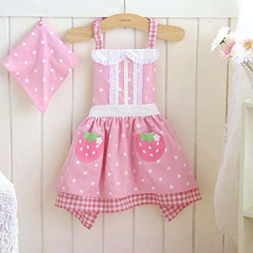 Mother Garden圍裙 點點桃色 130CM 點點粉色110CM