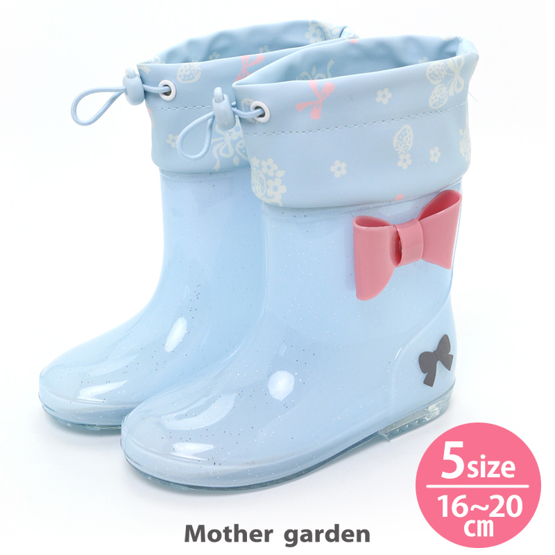 Mother Garden長筒雨鞋 花朵圖紋 17cm 18cm 19cm