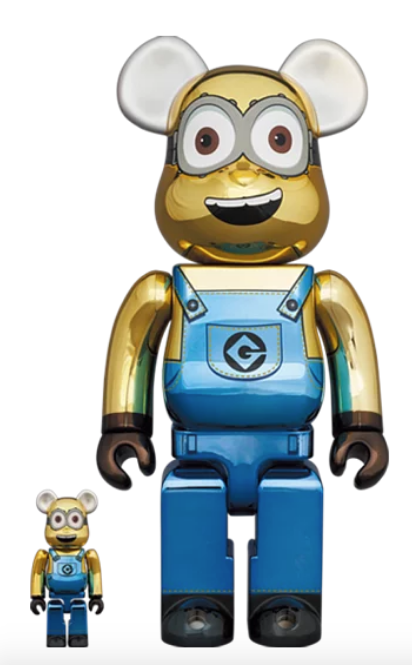 Bearbrick 100%+400% DAVE CHROME Ver.