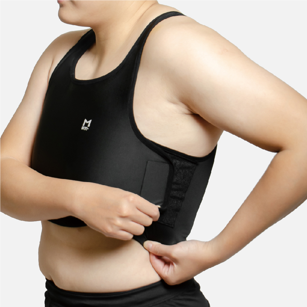 MULTI-魔貼短版-大尺碼束胸【E013B】