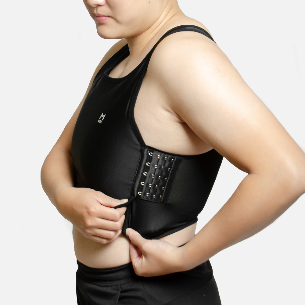 MULTI-排扣短版-大尺碼束胸【E003B】