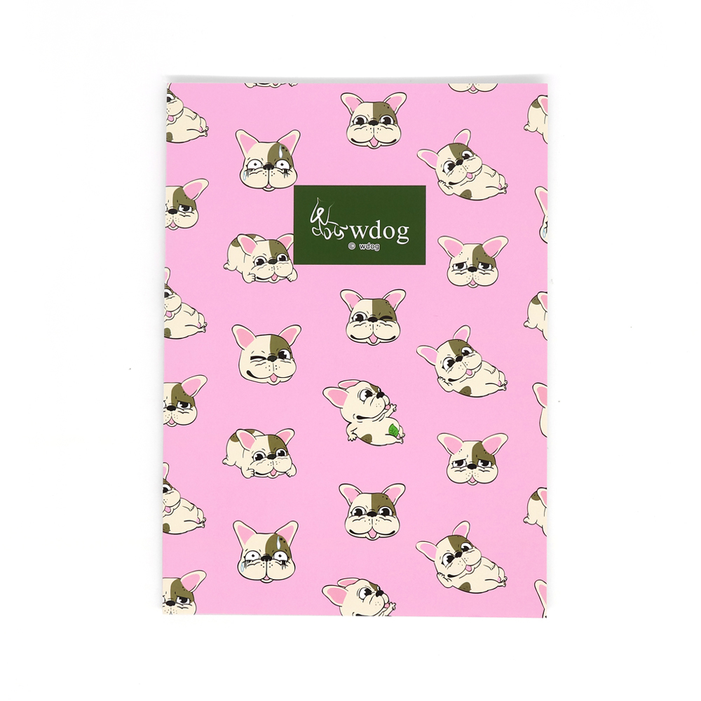 【汪來汪趣 wdog】連續法鬥 粉紅色 16K加厚定頁筆記