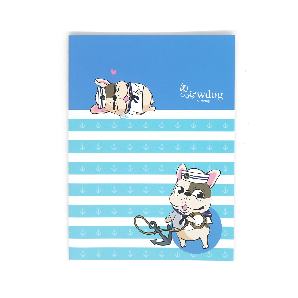 【汪來汪趣 wdog】經典海軍 藍色 16K加厚定頁筆記