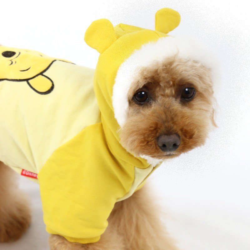 【PET PARADISE】 寵物衣服-連帽蜂蜜桶維尼 4S、3S、SS、DS