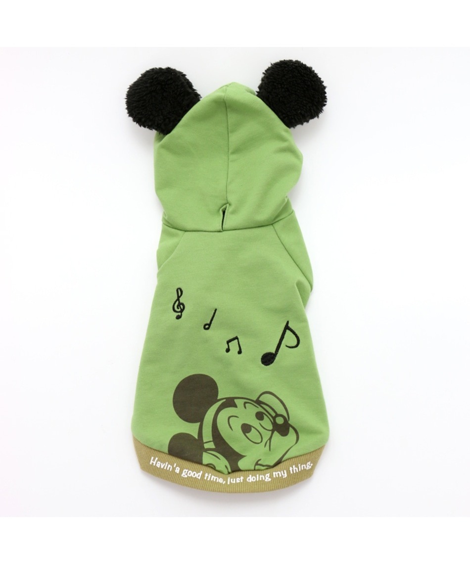 【PET PARADISE】 寵物衣服-連帽米奇 聽音樂 SS