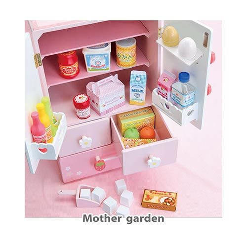 Mother Garden木製家家酒玩具第一品牌 冰箱-五門款 雙開DX