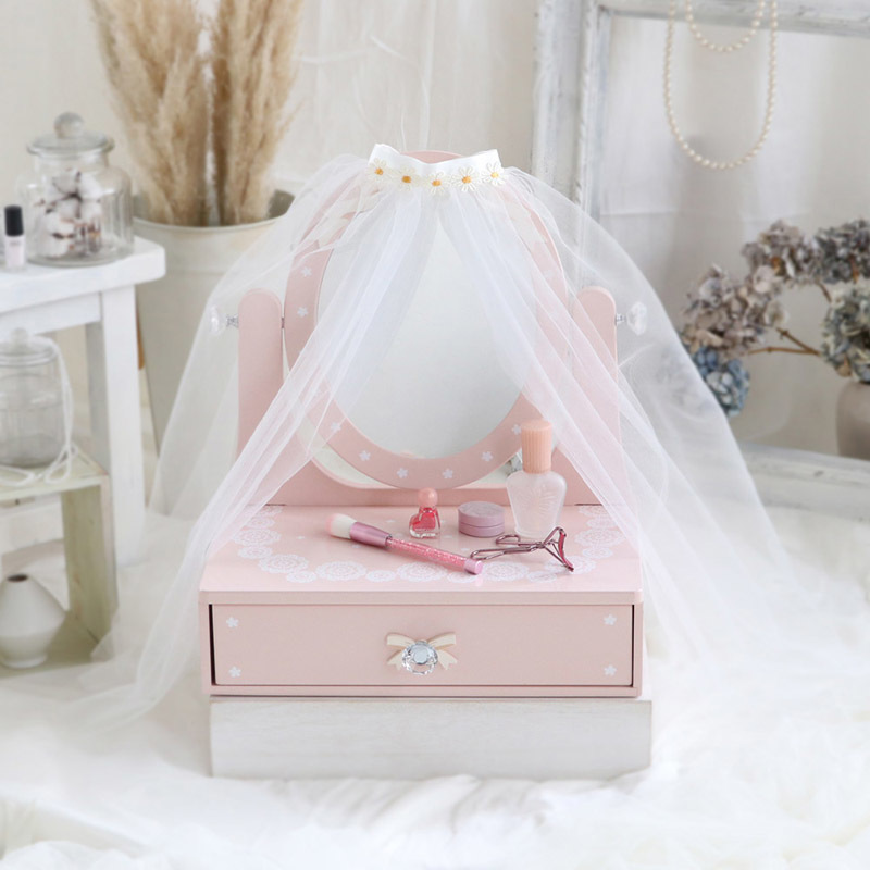 Mother Garden木製家家酒玩具第一品牌 化妝台-雪紡紗