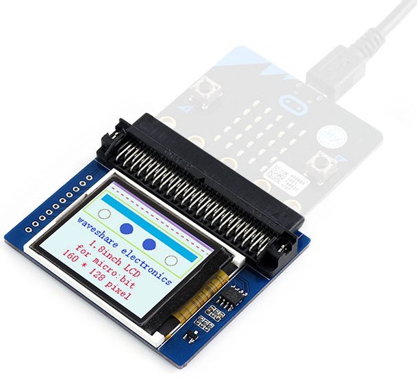 microbit 1.8吋LCD顯示幕擴展板模組支援Arduino