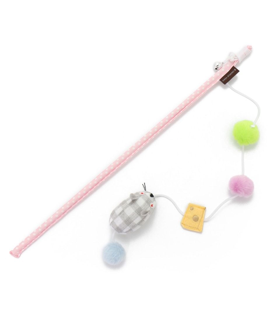 【PET PARADISE】寵物玩具-寵物天堂 逗貓棒  老鼠 (帶貓薄荷)