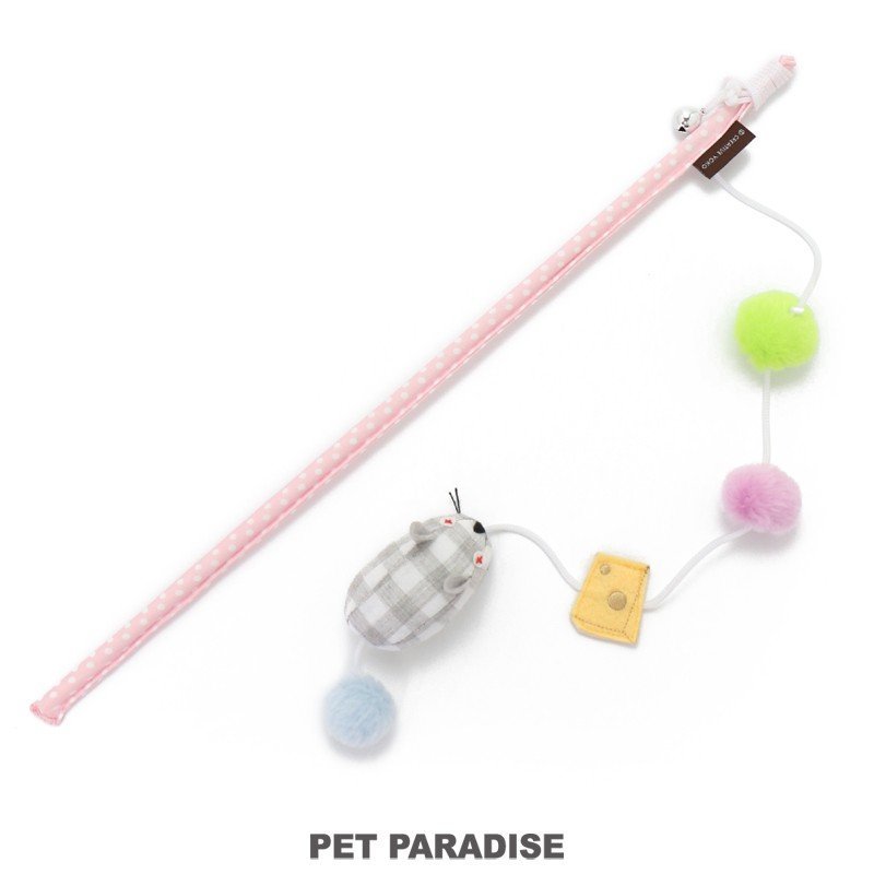 【PET PARADISE】寵物玩具-寵物天堂 逗貓棒  老鼠 (帶貓薄荷)
