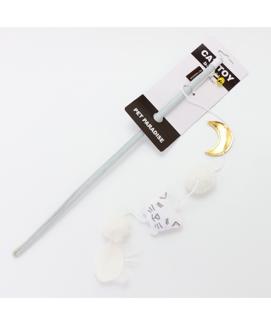 【PET PARADISE】寵物玩具-寵物天堂 逗貓棒  月和貓 (帶貓薄荷)