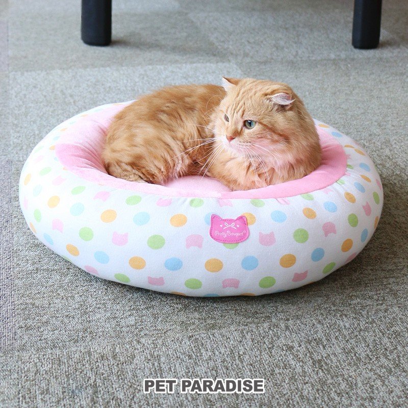 【PET PARADISE】 寵物用品-床 圓形 滿版點點