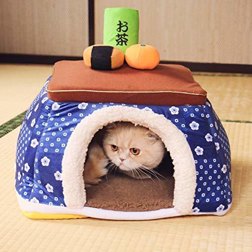 【PET PARADISE】 寵物用品-屋床 暖桌 藍 M