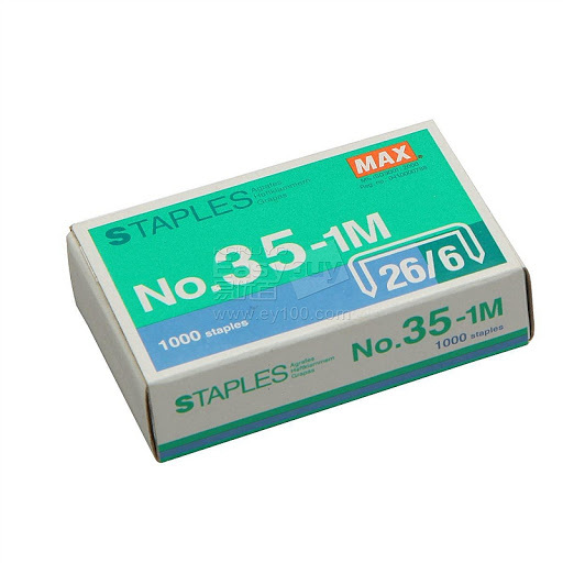Max 35-1M 釘書釘 6mm 26/6 (1000枚)