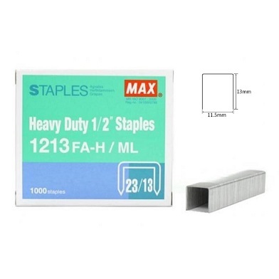 Max 1213FA-H 重型釘書釘 13mm (23/13) [訂裝厚度50-100張]