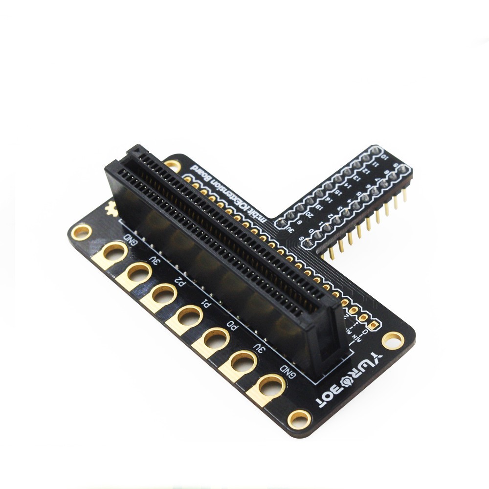 T型黑色Micro:bit擴展板 (主板轉接麵包板Breakout)