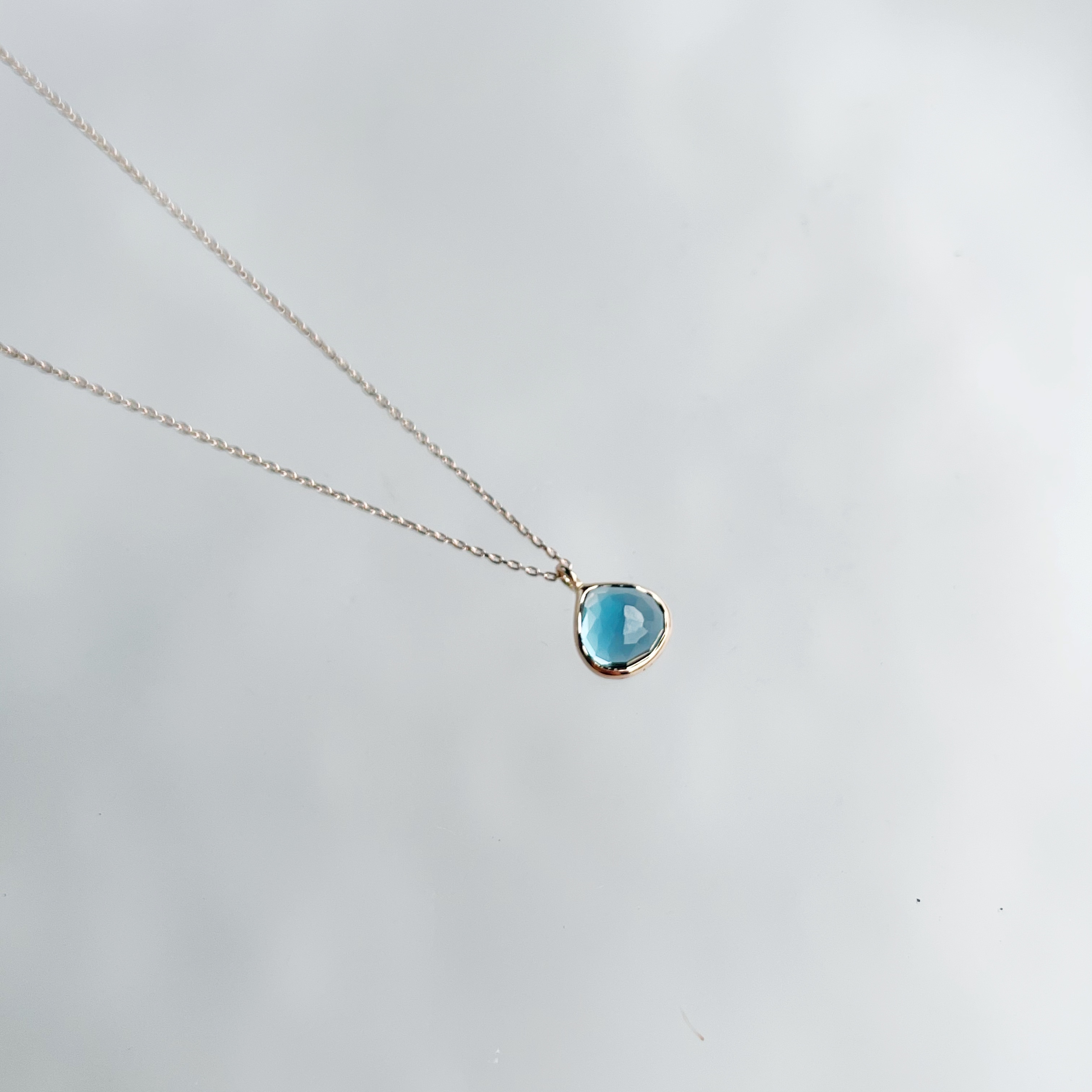 14K胖胖飯糰倫敦托帕項鍊