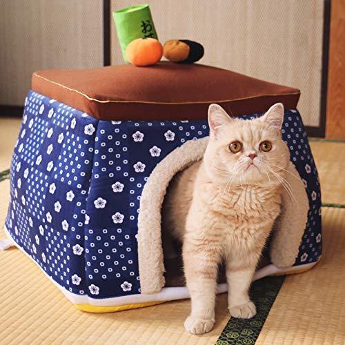 【PET PARADISE】 寵物用品-屋床 暖桌 藍 L