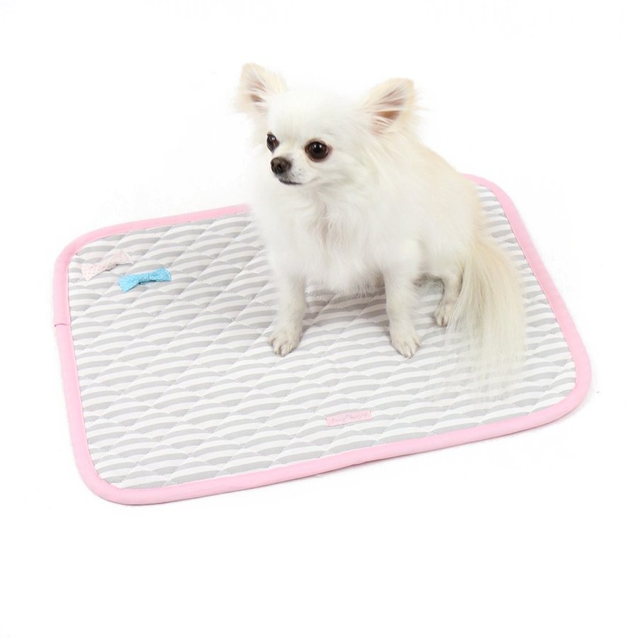【PET PARADISE】寵物用品-涼感墊 條紋灰 小 
