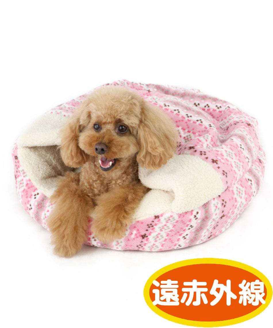 【PET PARADISE】寵物用品-睡袋 民族風 粉 S