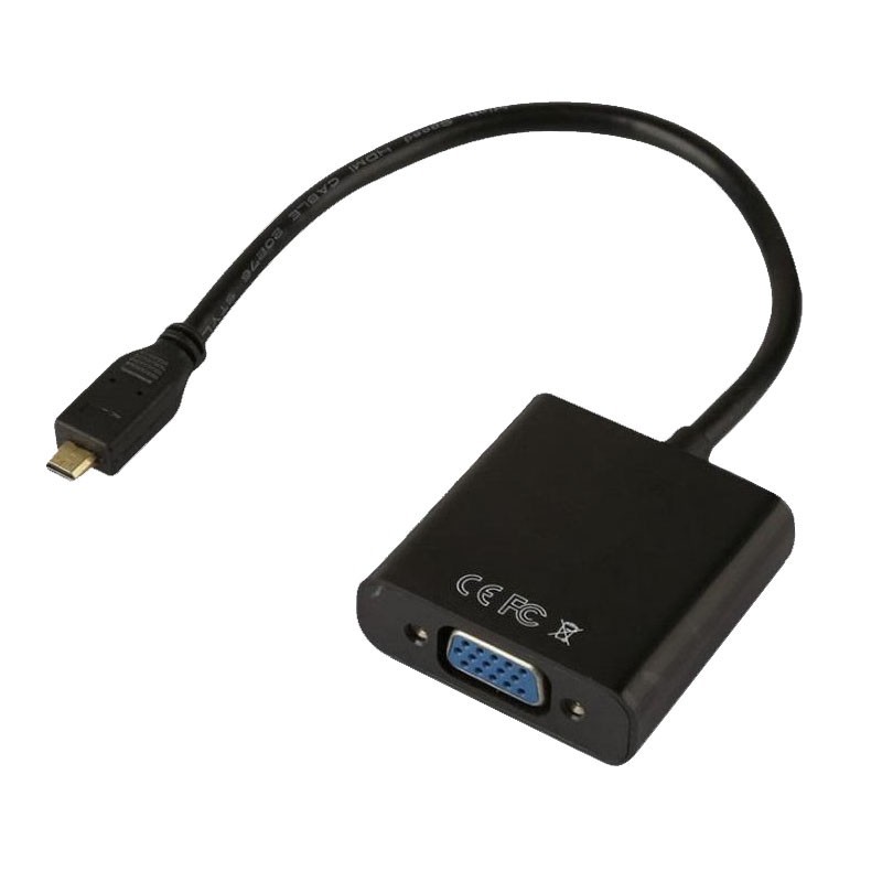 樹莓派 Raspberry Pi 5 Micro HDMI 轉 VGA 轉接頭( 帶音頻)