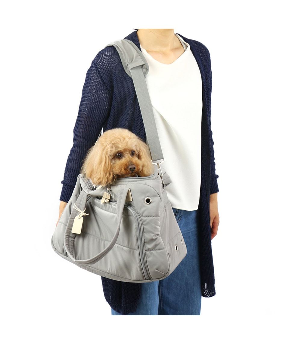 【PET PARADISE】 寵物用品-外出包 2way 灰 S