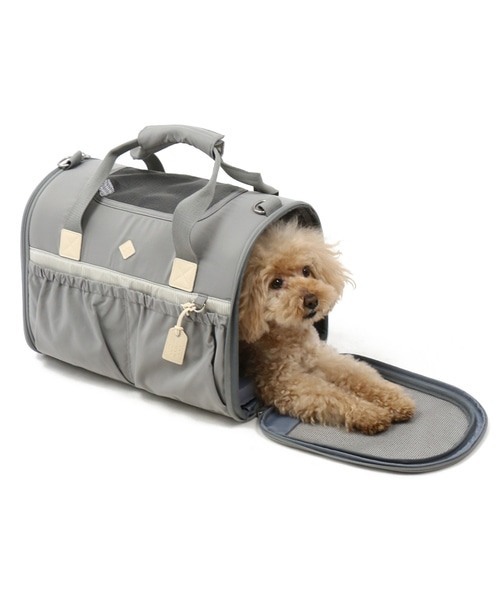 【PET PARADISE】 寵物用品-外出包 2way 可折疊 灰