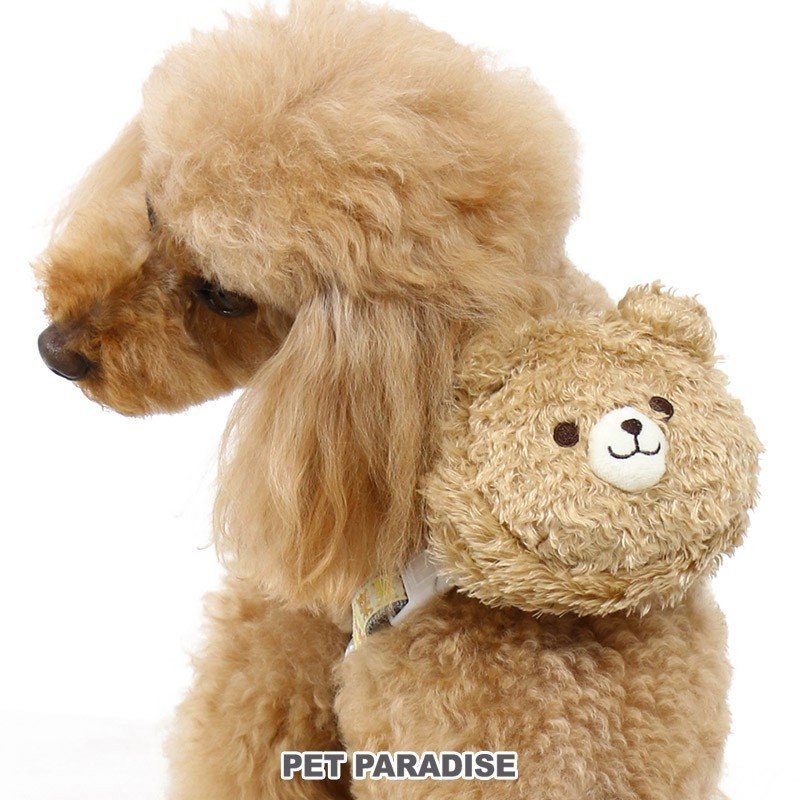 【PET PARADISE】 寵物胸背帶-附小熊包包 3S