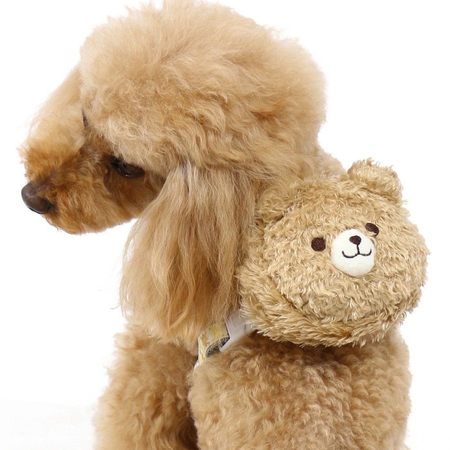 【PET PARADISE】 寵物胸背帶-附小熊包包 SS