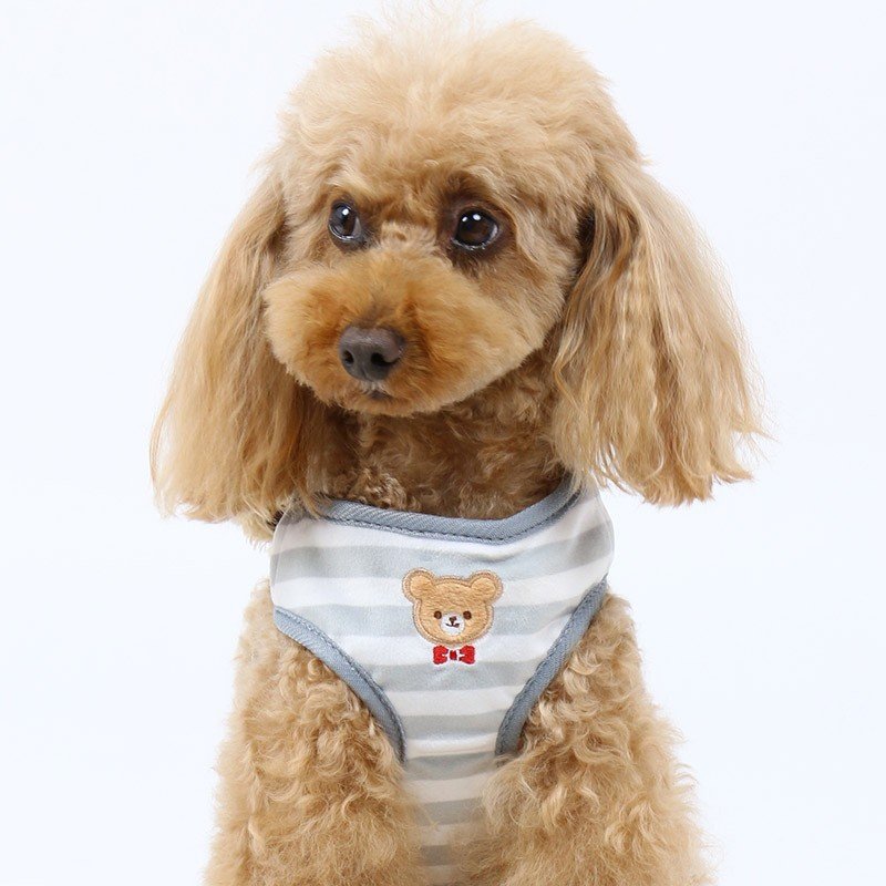 【PET PARADISE】 寵物胸背帶-附小熊包包 SS