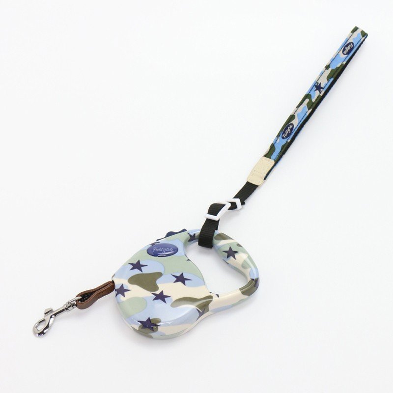 【PET PARADISE】 寵物牽繩帶-迷彩星星藍