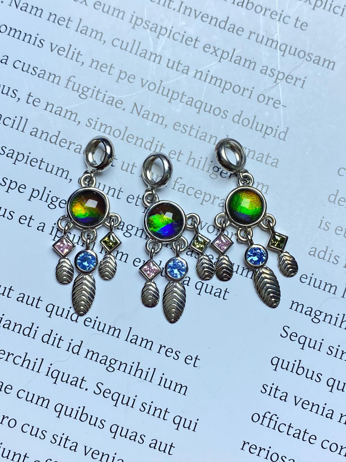 斑彩.捕夢網吊墜