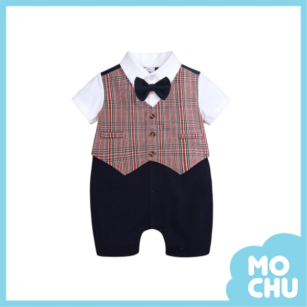 大小方格紋紳士連身衣(兩色)