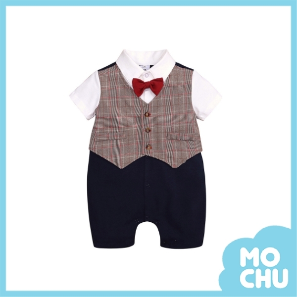 大小方格紋紳士連身衣(兩色)