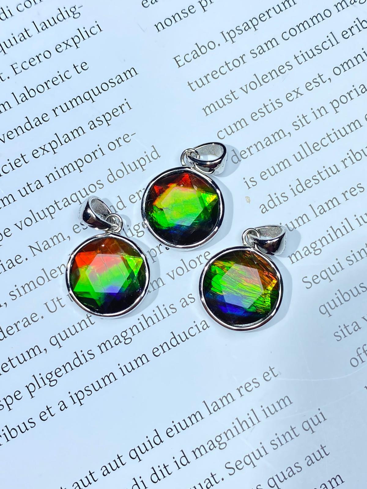 斑彩.14mm大衛星吊墜