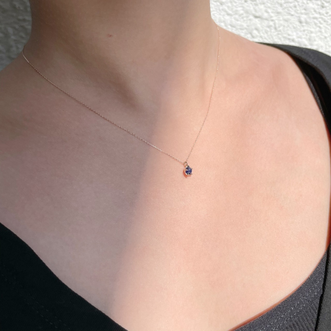 14K小皇冠藍寶石項鍊