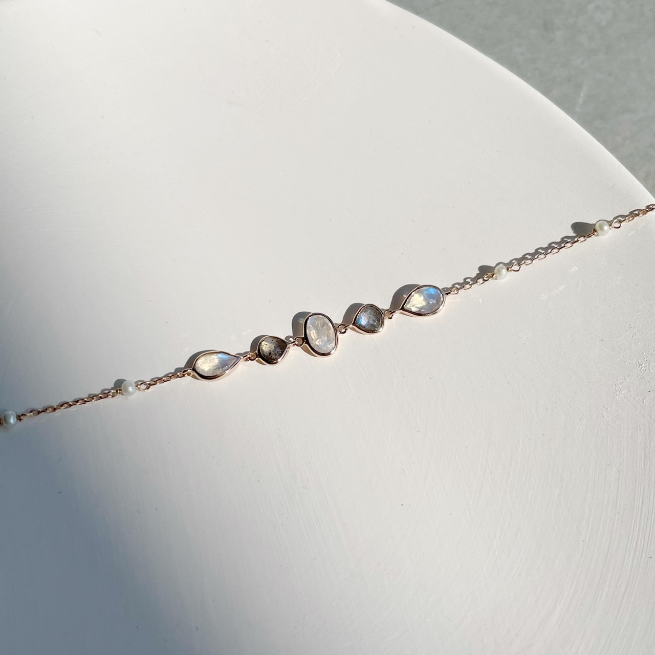 14K Alice月光珍珠手鍊