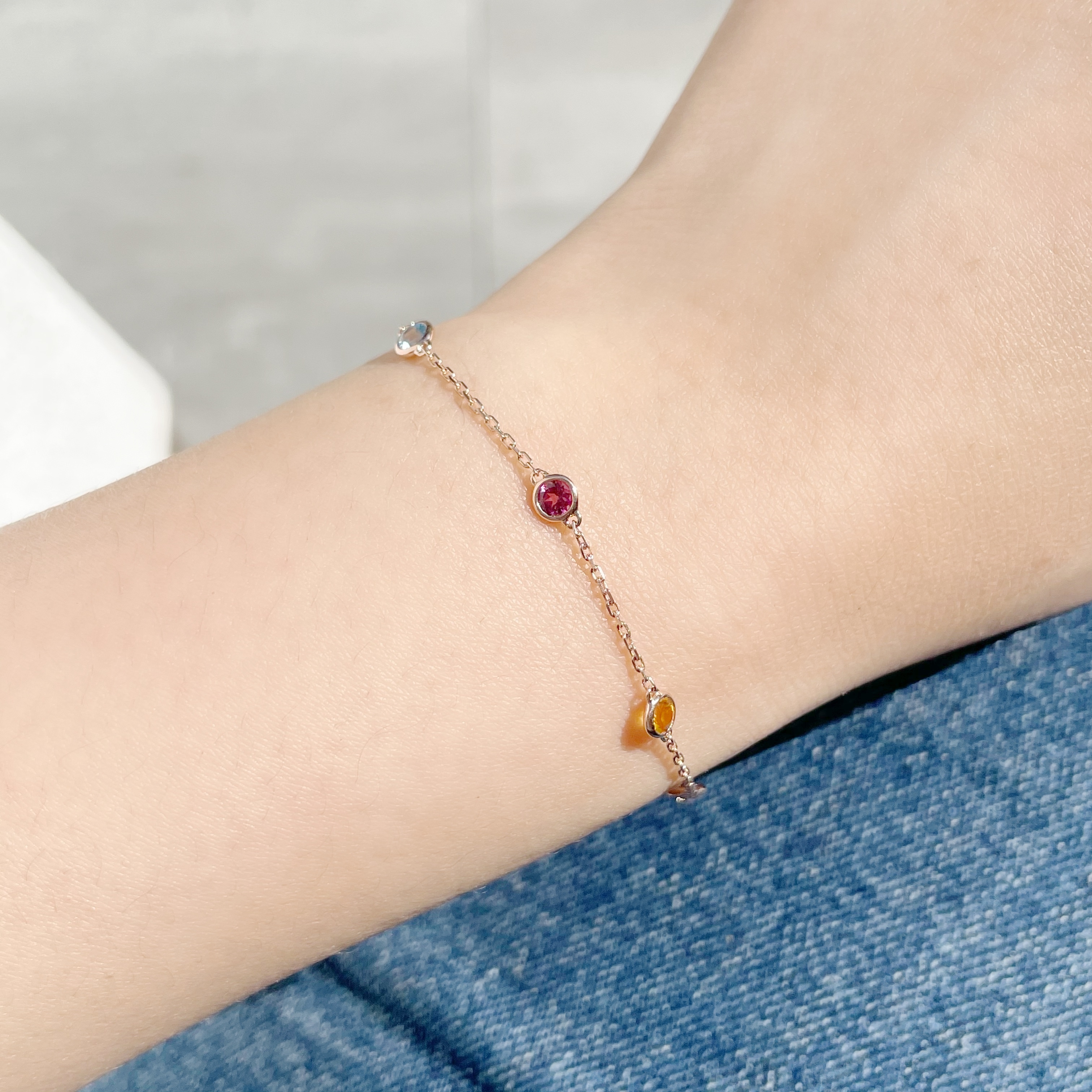 14K Bubble gum手鍊