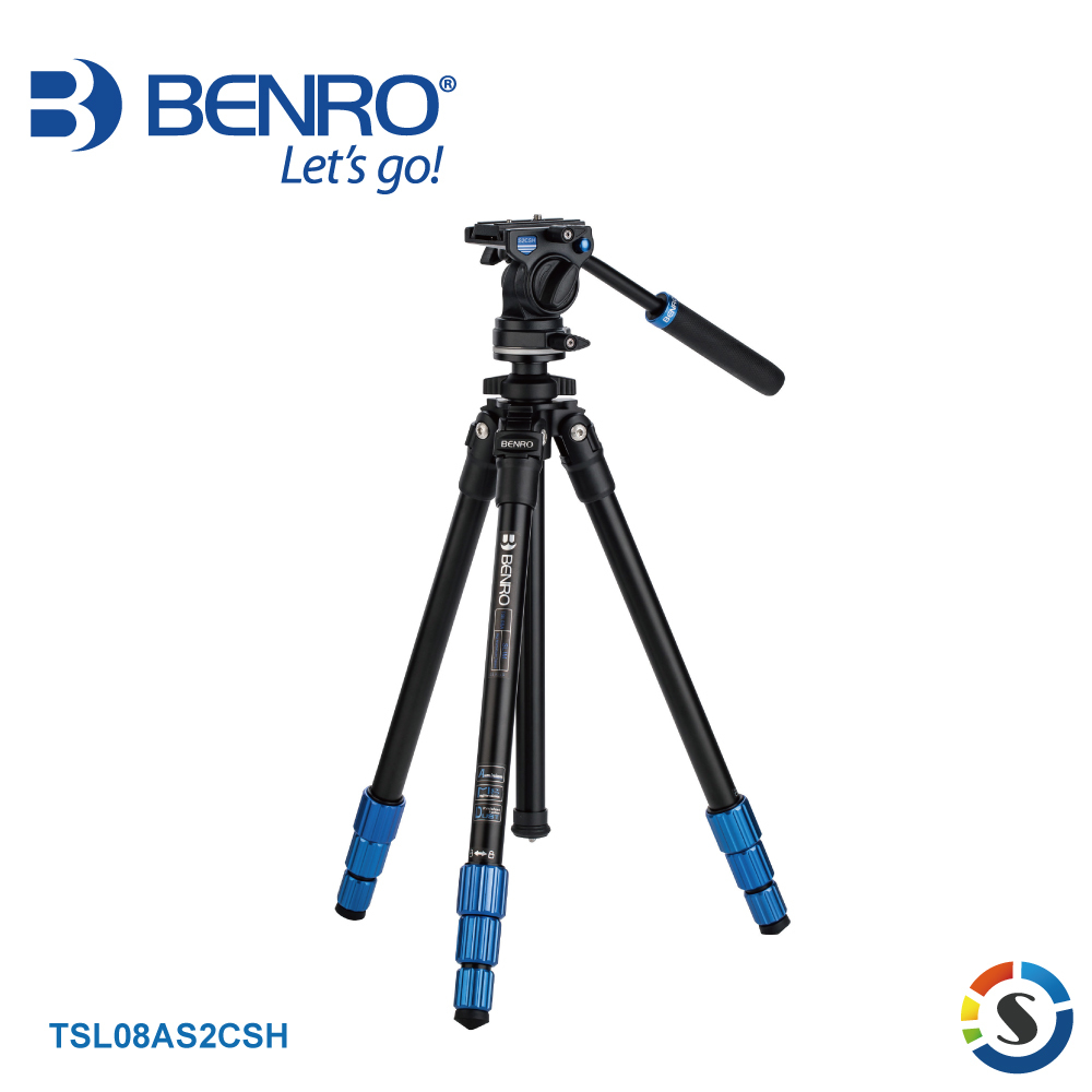 BENRO百諾 TSL08AS2CSH 鎂鋁合金攝影三腳架套組